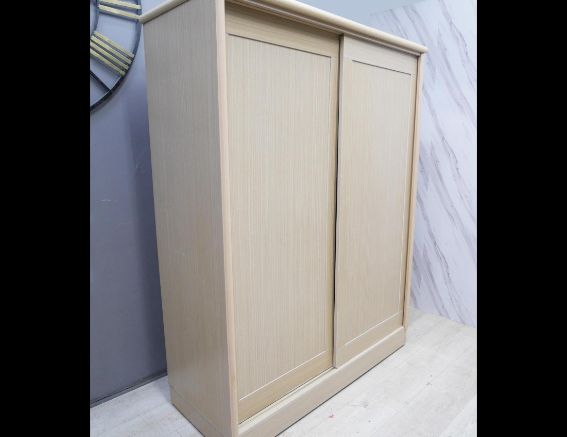 二手 衣櫃 白橡色 5尺 推門衣櫃 房間櫃 衣櫥 櫥櫃