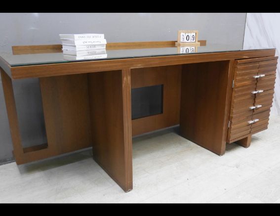 二手 辦公桌 柚木色 6尺 主管桌 電腦桌 工作桌