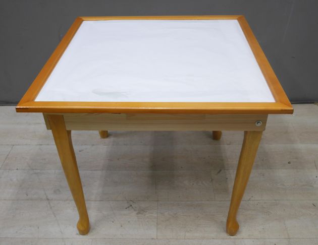 二手 麻將桌 原木色 方桌 餐桌 休閒桌 置物桌