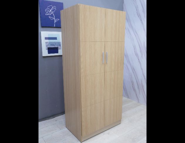 二手 衣櫥 白橡色 80公分 單人衣櫃 收納櫃 置物櫃