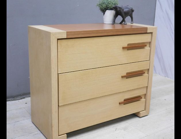 二手 抽屜櫃 白橡色 三斗櫃 收納櫃 置物櫃 儲物櫃