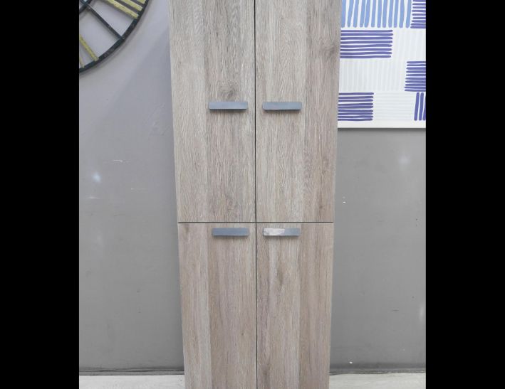 二手 灰橡色 2尺 四門 鞋櫃 玄關櫃 置物櫃 鞋櫥 