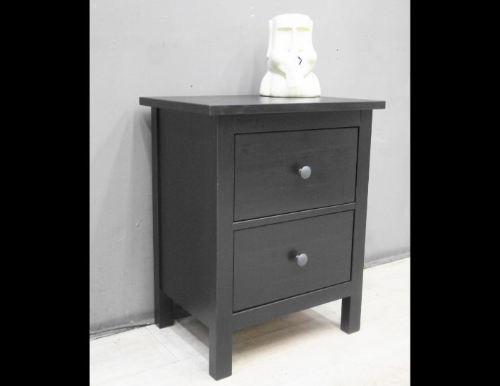 二手 床頭櫃 黑色 54公分 床邊櫃 收納櫃 置物櫃 