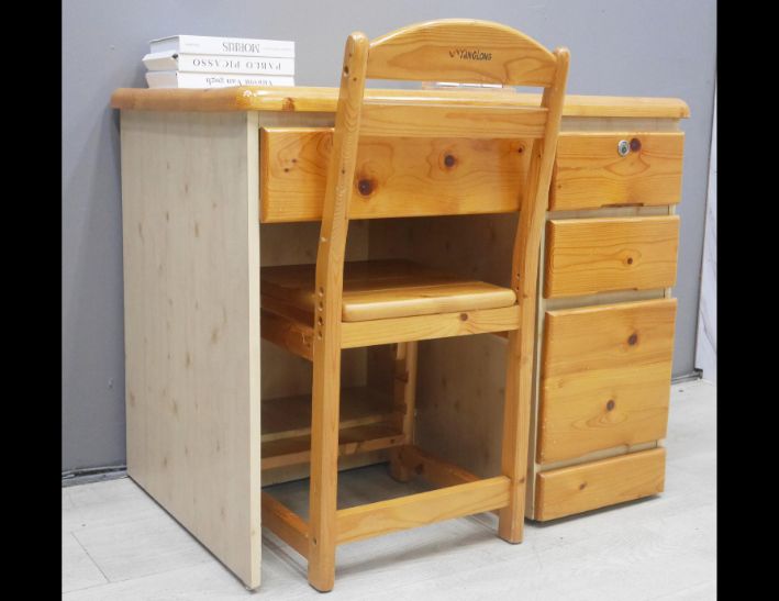 二手 書桌椅 松木 95公分 電腦桌 辦公桌 學生桌