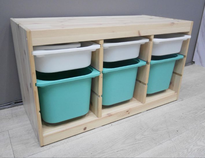 二手 松木實木 玩具收納櫃 矮櫃 抽屜櫃 置物櫃 儲物櫃