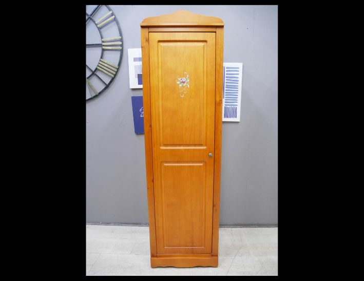 二手 衣櫥 鄉村風 實木衣櫃 單吊衣櫃 收納櫃 置物櫃