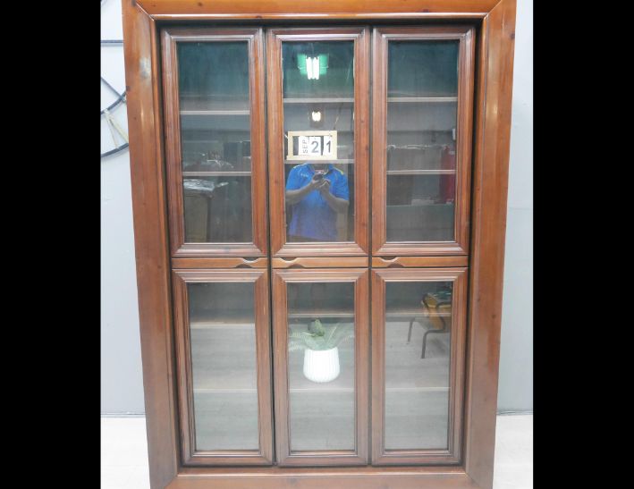 二手 活動書櫃 胡桃色 5尺 書櫥 收納櫃 客廳櫃