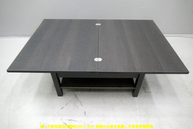 二手茶几 黑色 78公分 伸縮茶几 客廳桌 沙發桌 矮桌 置物桌 收納桌 邊桌 3