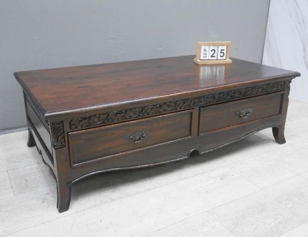 二手 茶几 老柚木 129公分 實木桌 客廳 沙發桌