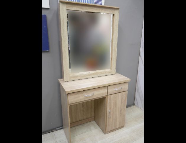 二手 鏡台 梧桐色 86公分 化妝台 梳妝台 收納桌