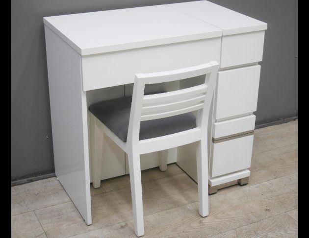 二手 鏡台 白色 77公分 化妝台 梳妝台 化妝桌 邊桌