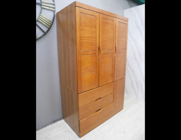 二手 衣櫥 柚木色 4尺衣櫃 收納櫃 置物櫃 儲物櫃