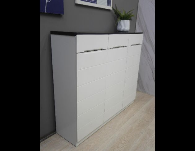 二手 鋼琴烤漆白色 4尺 鞋櫃 玄關櫃 櫥櫃 收納櫃