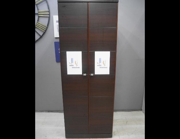 二手 胡桃色 單人衣櫃 衣櫥 櫥櫃 收納櫃 置物櫃