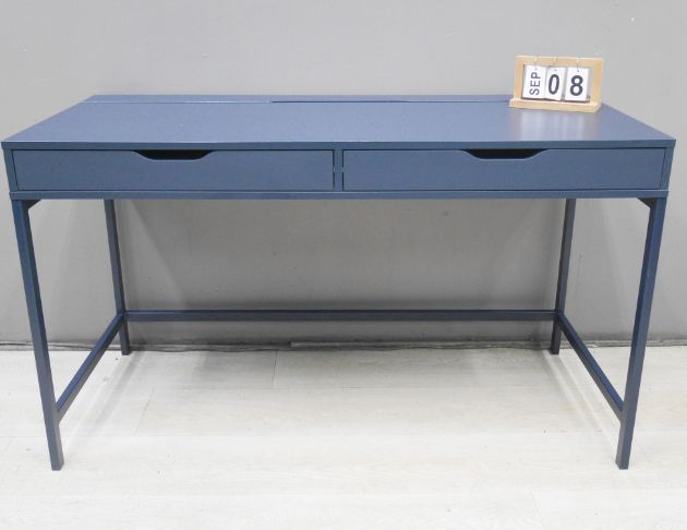 二手 書桌 藍色 132公分 電腦桌 工作桌 學生桌 辦公桌