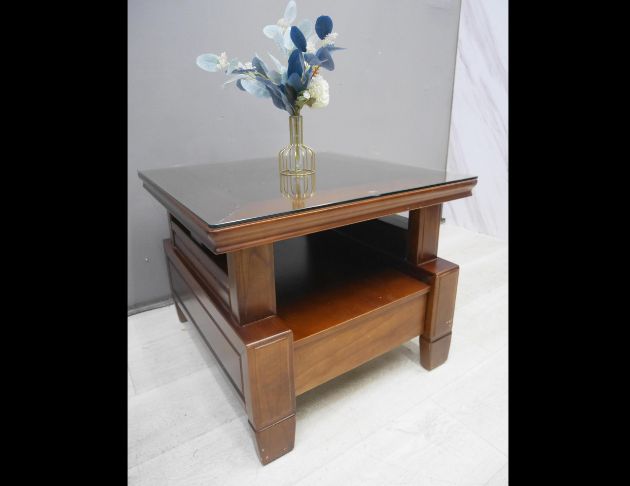 二手 樟木色 71公分 實木小茶几 沙發桌 客廳桌