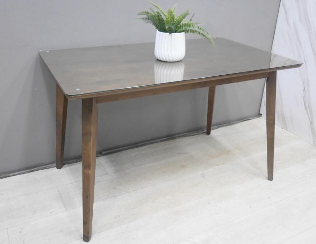 二手 餐桌 胡桃色 125公分 咖啡桌 會客桌 工作桌