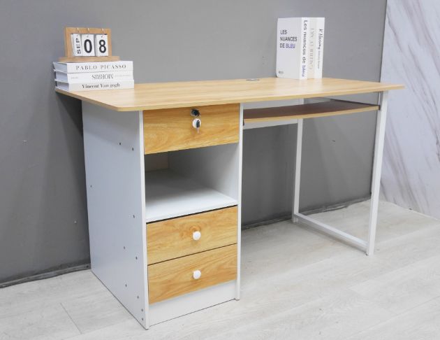 二手 書桌 木紋色 4尺 電腦桌 辦公桌 工作桌 學生桌