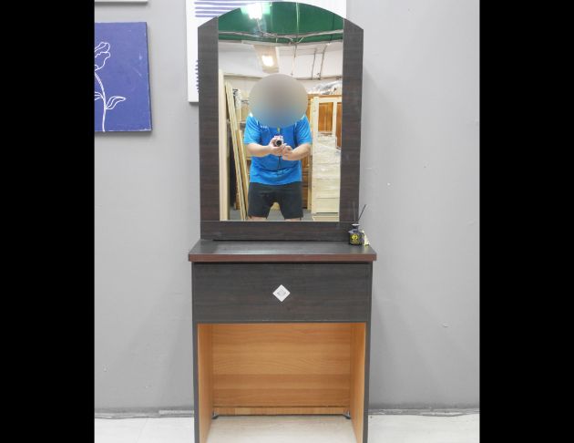 二手 鏡台 胡桃色 2尺 化妝台 化妝桌 梳妝台 收納桌