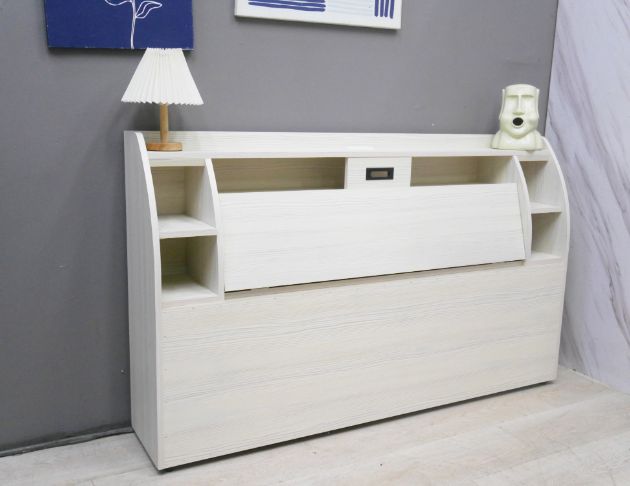 二手 床頭箱 雪松色 標準雙人 5尺 床頭櫃 置物櫃