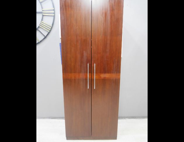 二手 衣櫃 胡桃色 81公分 單抽衣櫃 收納櫃 置物櫃