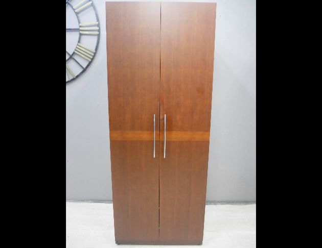 二手 衣櫃 胡桃色 81公分 雙抽衣櫃 收納櫃 置物櫃