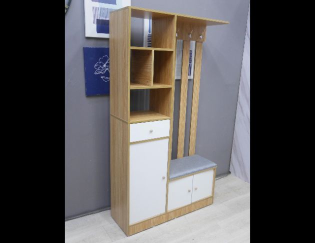 二手 屏風櫃 白橡色 4尺 隔間櫃 玄關櫃 鞋櫃 鞋櫥 