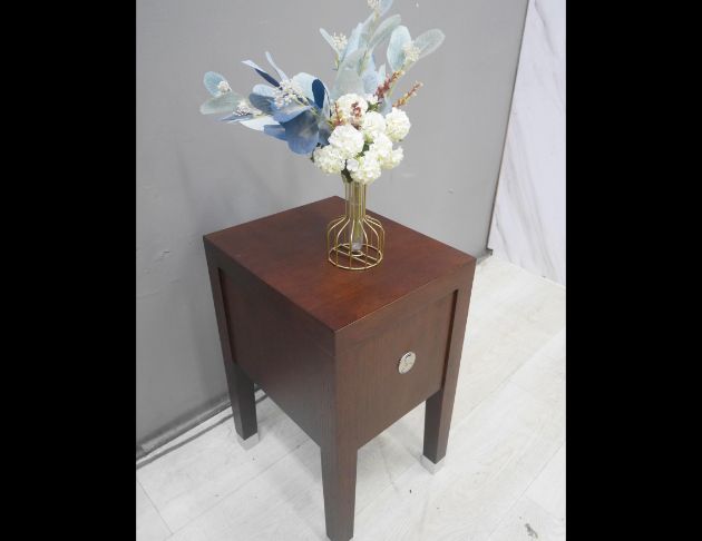 二手 床邊櫃 胡桃色 33公分 床頭櫃 矮櫃 收納櫃