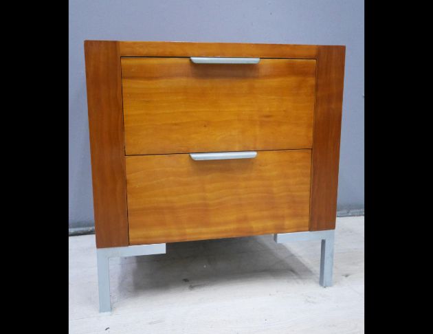 二手 床邊櫃 柚木色 45公分 床頭櫃 矮櫃 置物櫃