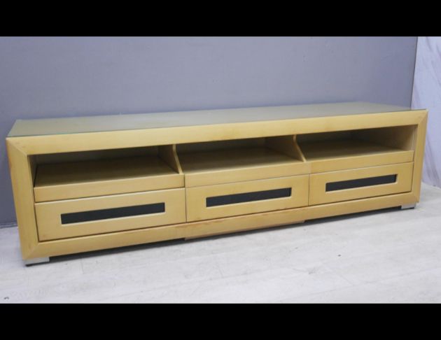 二手 電視櫃 白橡色 197公分 TV櫃 矮櫃 長櫃