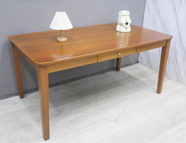 二手 餐桌 柚木色 160公分 長桌 會客桌 接待桌