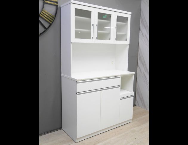 二手 廚櫃 白色 4尺 餐邊櫃 電器櫃 置物櫃 櫥櫃