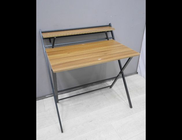 二手 書桌 木色 84公分 折疊桌 邊桌 電腦桌 工作桌