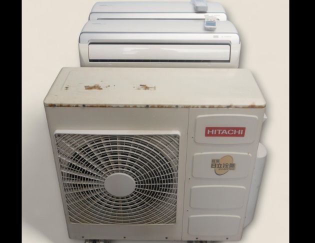 二手 日立變頻冷暖 2.2+2.2KW 一對二分離式冷氣