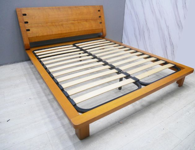 二手 床架 柚木色 5尺 標準雙人 床組 床台 床底