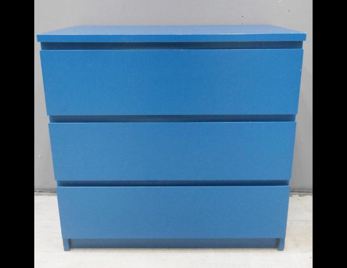 二手 斗櫃 藍色 81公分 抽屜櫃 置物櫃 收納櫃 矮櫃