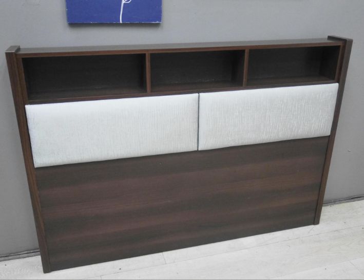 二手 床頭櫃 胡桃色 標準雙人 5尺 床頭片 床邊櫃