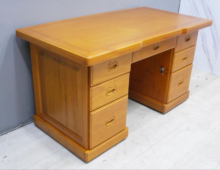 二手 主管桌 柚木色 153公分 辦公桌 工作桌 電腦桌 