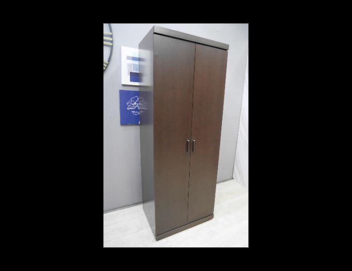 二手 衣櫥 胡桃色 75公分 單人衣櫃 置物櫃 儲物櫃 