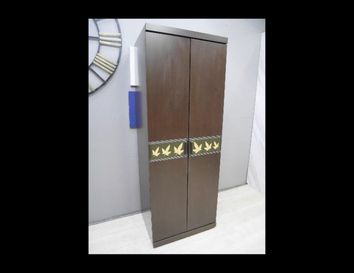 二手 衣櫥 胡桃色 75公分 單抽衣櫃 置物櫃 儲物櫃