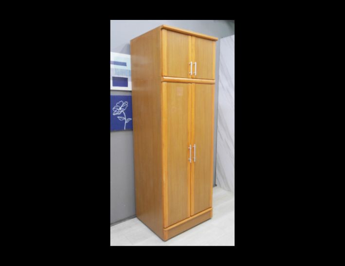 二手 衣櫥 原木色 76公分 單人衣櫃 收納櫃 置物櫃