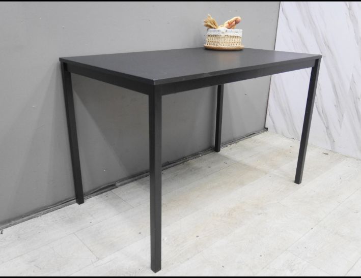 二手 餐桌 黑色 110公分 吃飯桌 會客桌 接待桌 