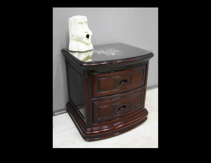 二手 紫檀木 全實木 床邊櫃 床頭櫃 置物櫃 矮櫃 櫥櫃