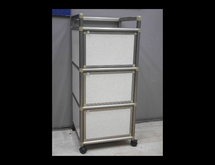 二手 灰色 50公分 鋁櫃 櫥櫃 收納櫃 置物櫃 邊櫃 