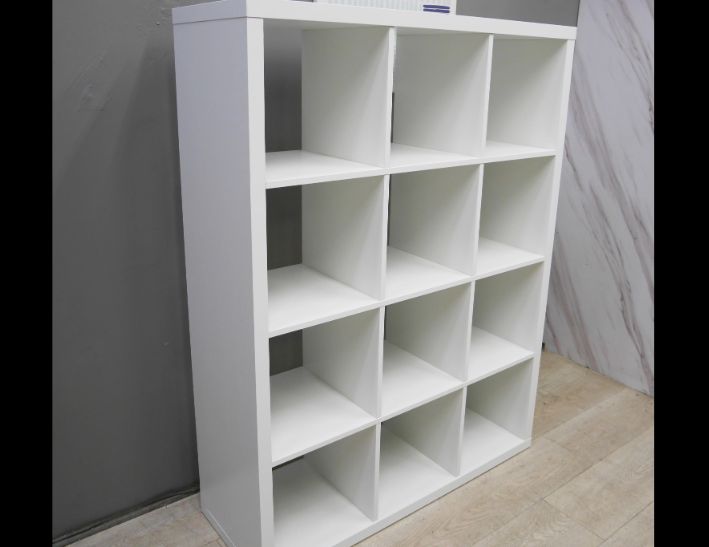 二手 書櫃 白色 12格櫃 收納櫃 置物櫃 屏風櫃 邊櫃 