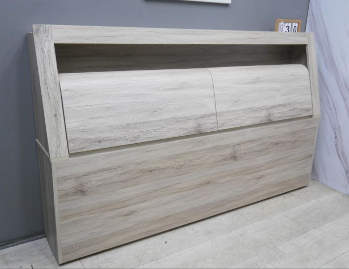 二手 床頭箱 灰橡色 6尺雙人加大 床頭櫃 收納櫃 