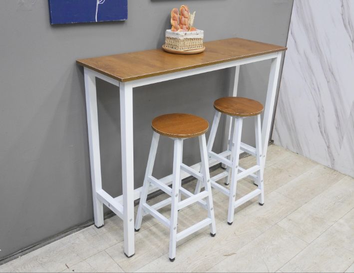 二手 高腳桌椅 原木色 1桌兩椅 餐桌椅 咖啡桌椅 吧台桌椅