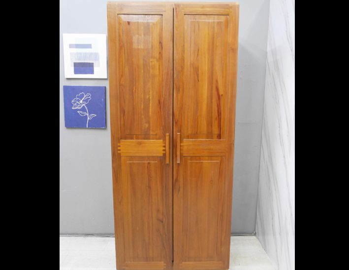 二手 詩肯柚木 單人衣櫃 收納櫃 衣櫥 櫥櫃 置物櫃