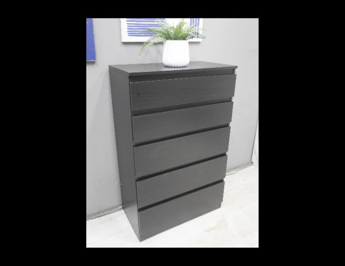 二手 斗櫃 黑色 71公分 五斗櫃 抽屜櫃 置物櫃 櫥櫃