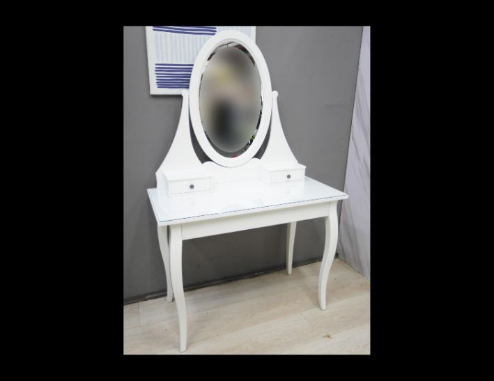 二手 鏡台 白色 100公分 化妝台 梳妝台 化妝桌